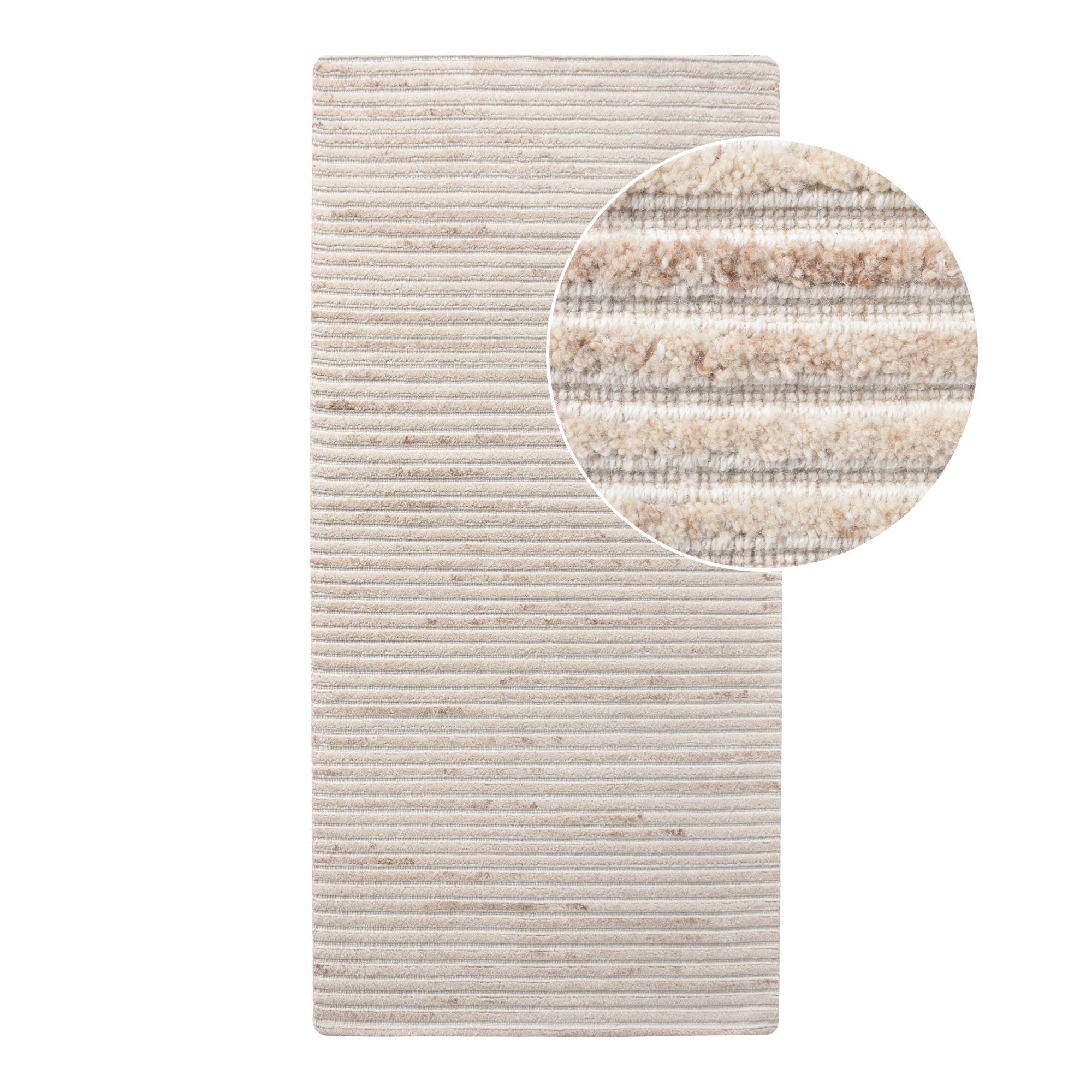 Mango – Läufer aus Wolle, handgetuftet, Beige